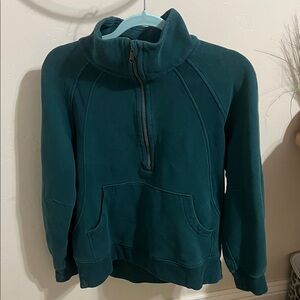 Lululemon scuba Teal Half-Zip Pullover Sweatshirt